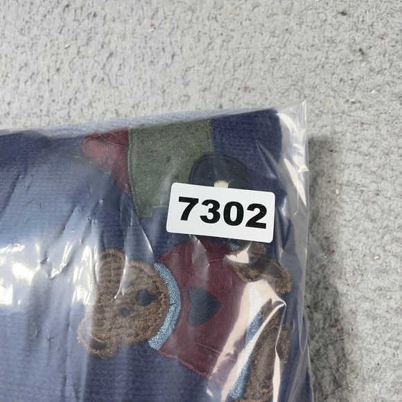 Croft & Barrow Sweater Womens Large Navy Patriotic Bear Embroidered Cardigan - Picture 12 of 12